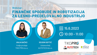Webinar: Finančne spodbude in robotizacija za lesno-predelovalno industrijo
