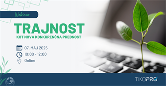 Webinar: Trajnost kot nova konkurenčna prednost